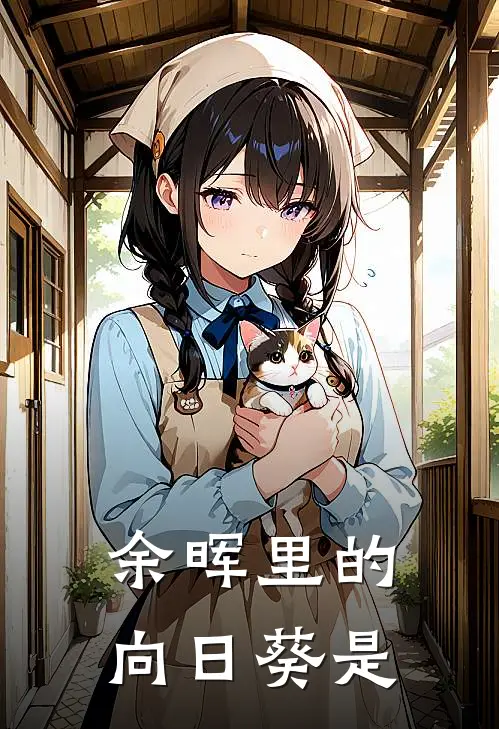 余晖里的向日葵是