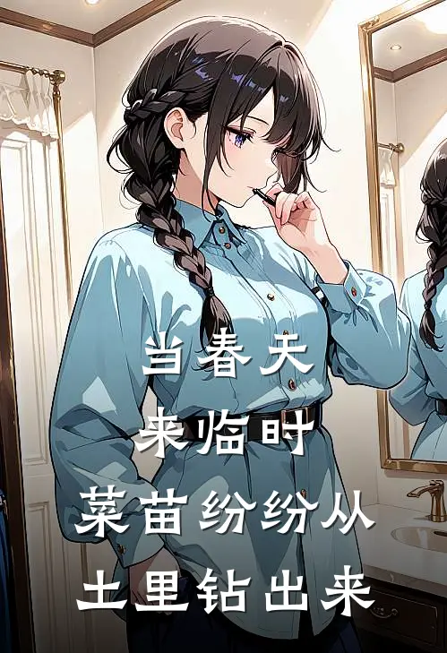 当春天来临时,菜苗纷纷从土里钻出来