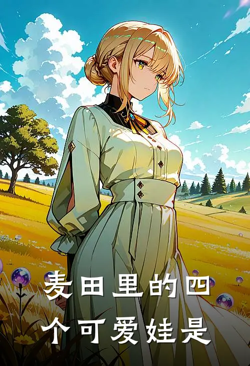 麦田里的四个可爱娃是